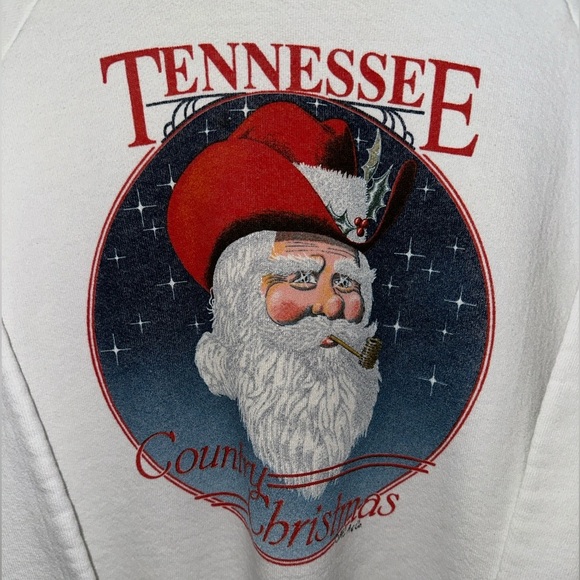 Vintage Tennessee Country Christmas White Sweatshirt - Picture 8 of 9